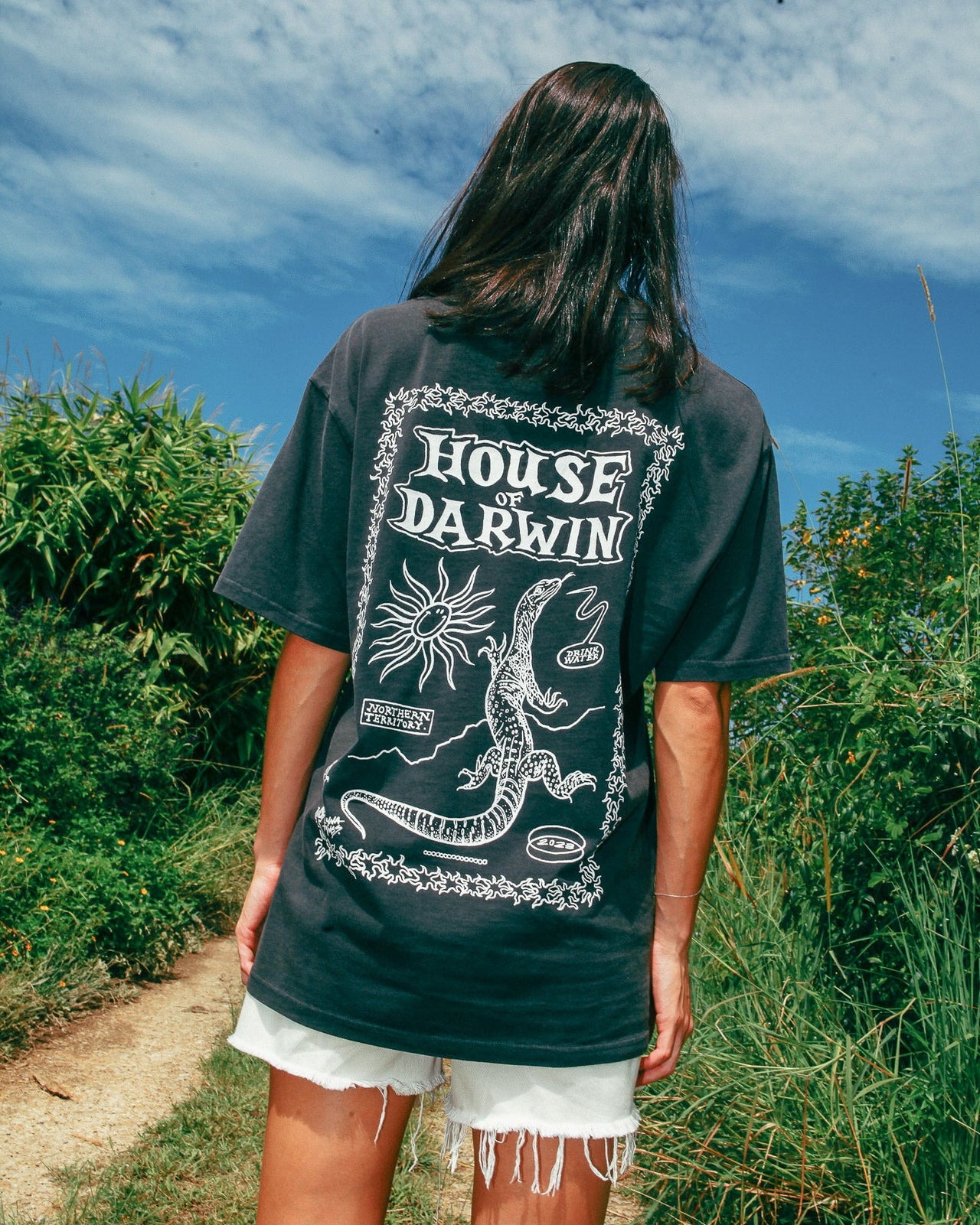 Goanna Heavy Faded Black