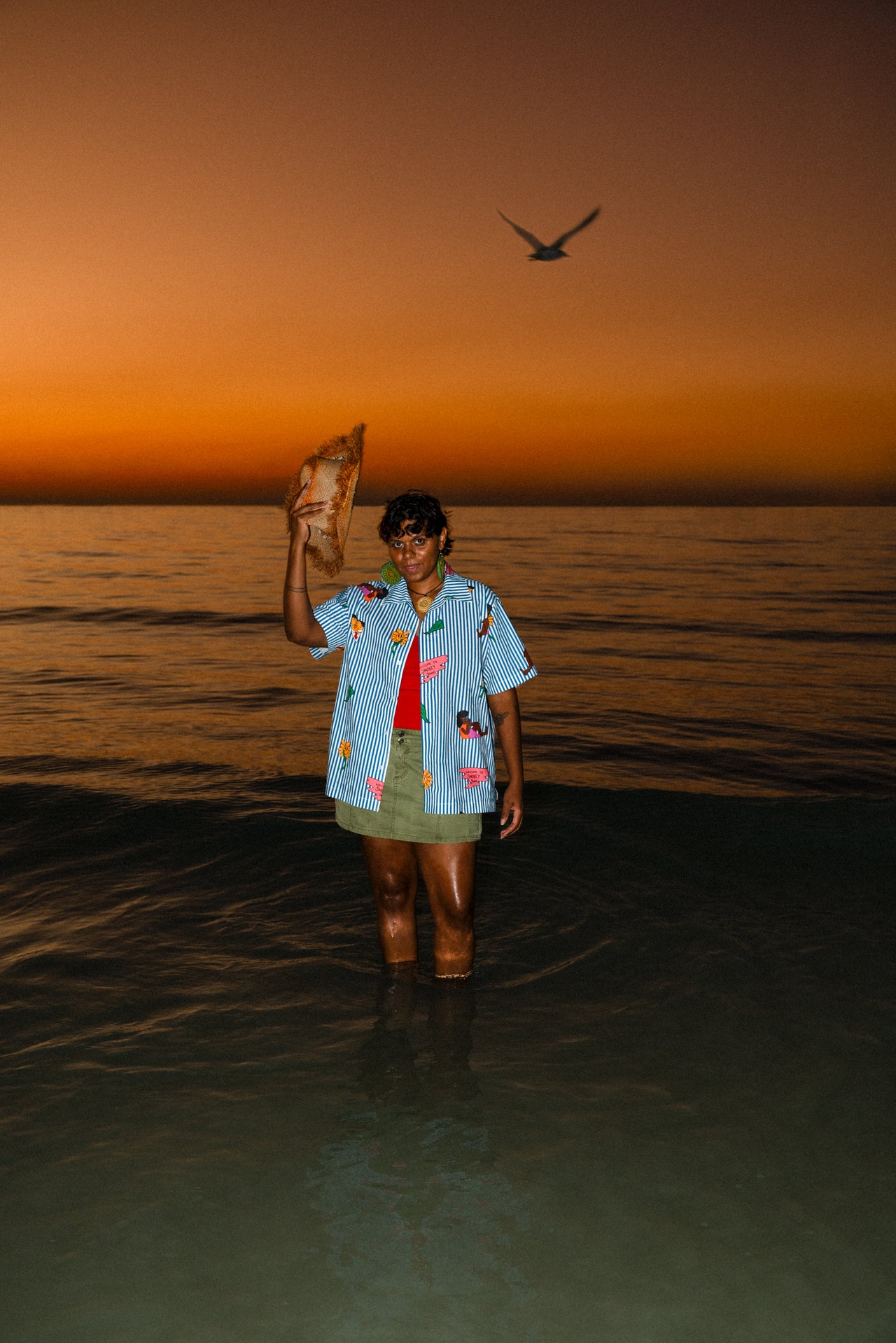 Molly Hunt x HOD Striped Smokey Town Shirt