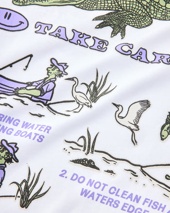 Take Care Semi Crop - White