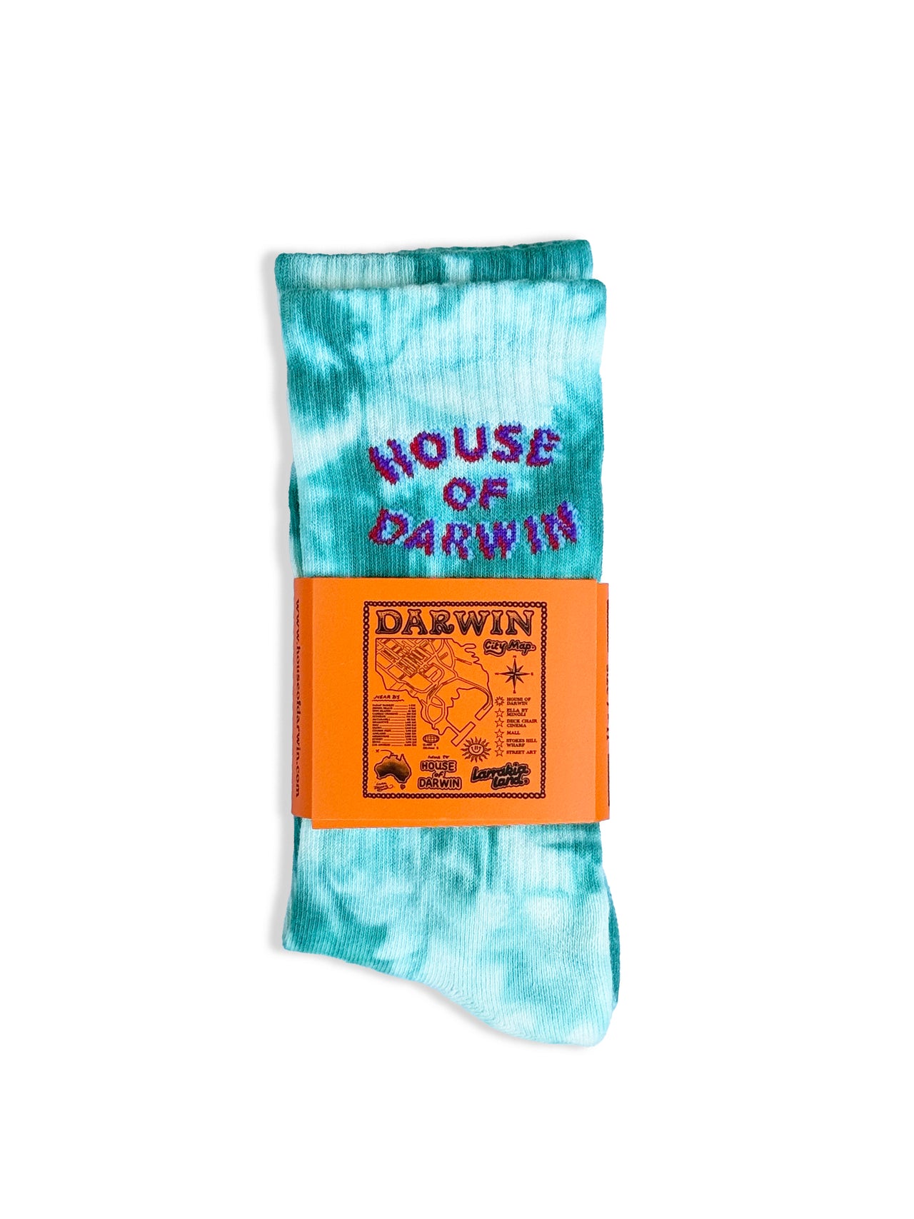 Tie Dye Stamped Socks