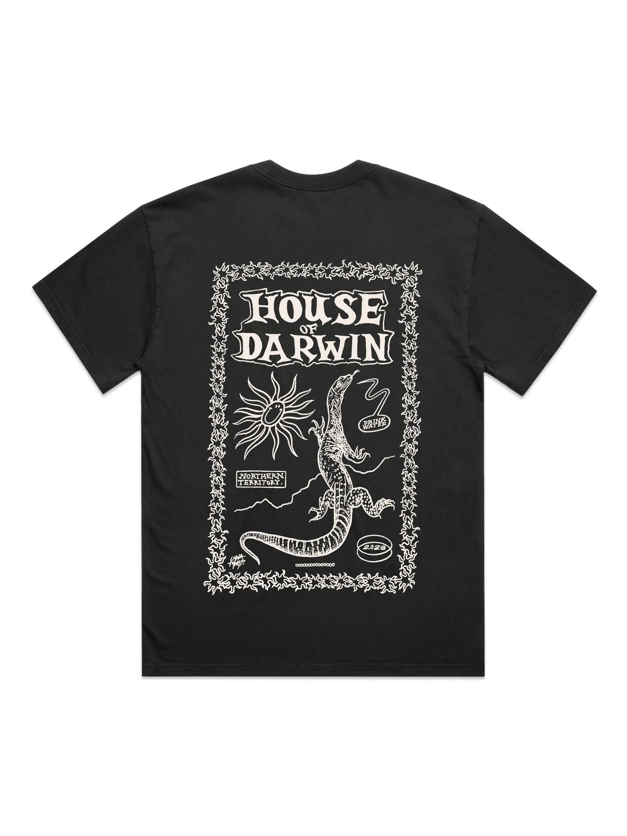 Goanna Heavy Faded Black