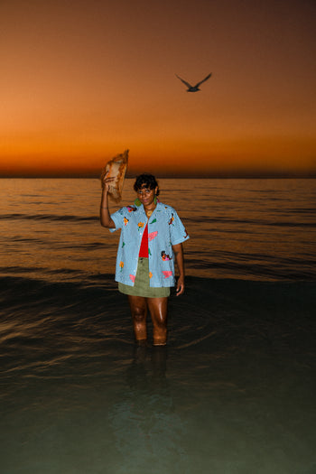 Molly Hunt x HOD Striped Smokey Town Shirt